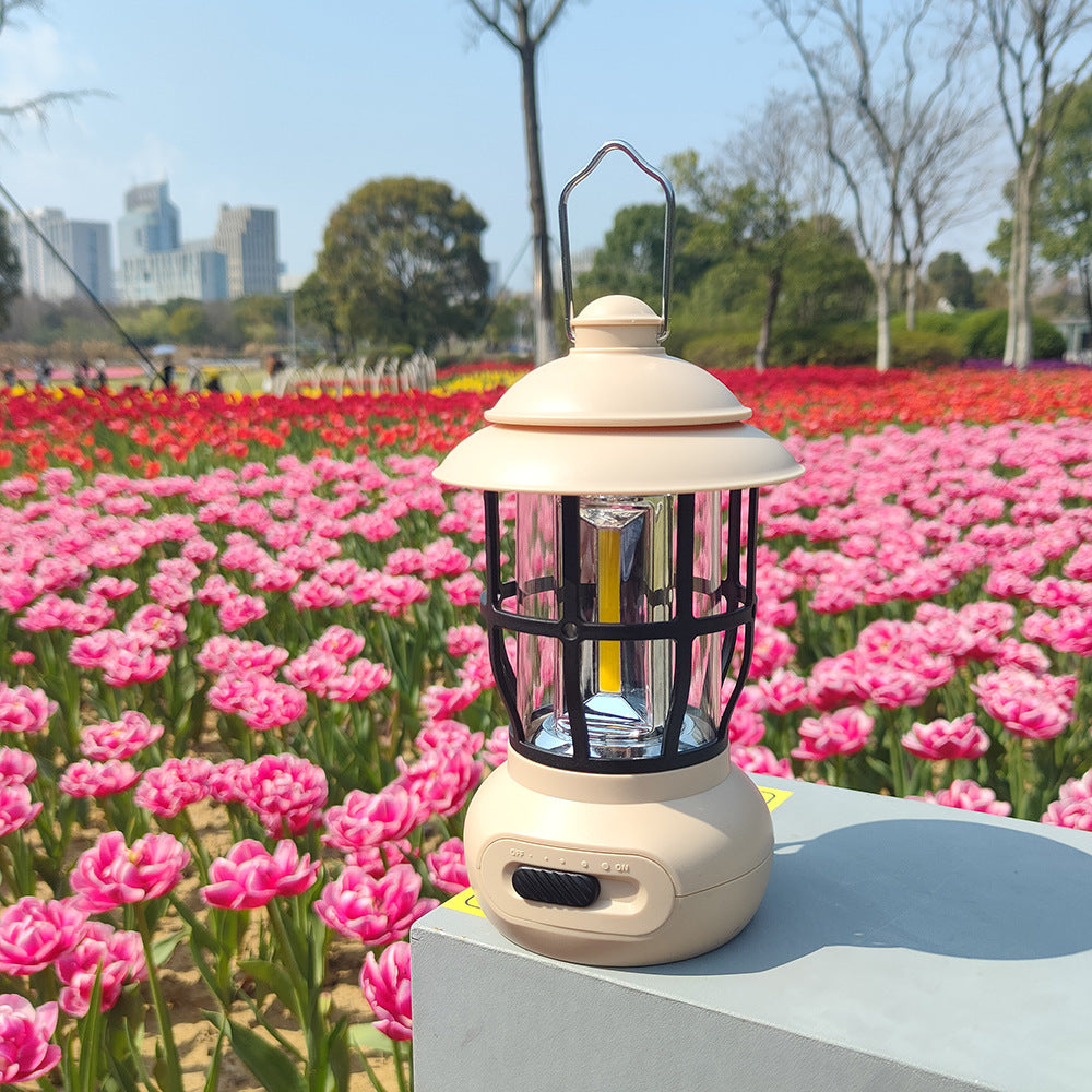 The Wayfarer Rechargeable Lantern: Modern Vintage, USB Charge, LED Camping Light