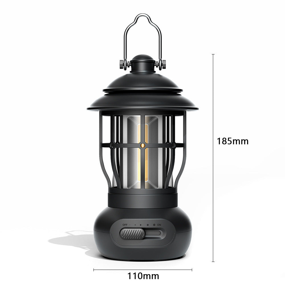 The Wayfarer Rechargeable Lantern: Modern Vintage, USB Charge, LED Camping Light