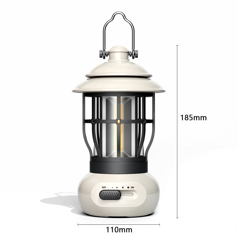 The Wayfarer Rechargeable Lantern: Modern Vintage, USB Charge, LED Camping Light
