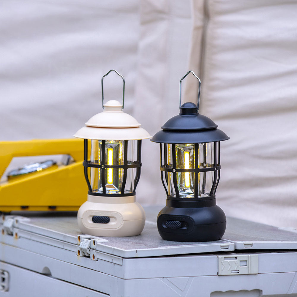 The Wayfarer Rechargeable Lantern: Modern Vintage, USB Charge, LED Camping Light