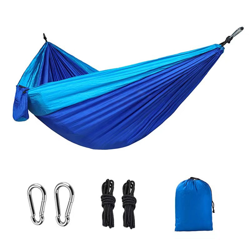The Ridge-Line Hammock: Lightweight, Colorful, Double Wide Parachute Camping Hammock