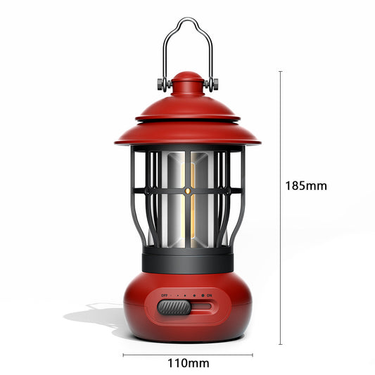The Wayfarer Rechargeable Lantern: Modern Vintage, USB Charge, LED Camping Light