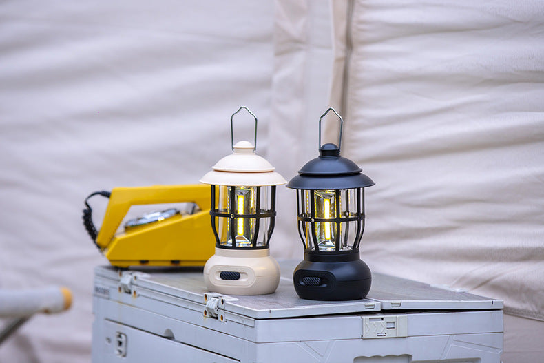 The Wayfarer Rechargeable Lantern: Modern Vintage, USB Charge, LED Camping Light