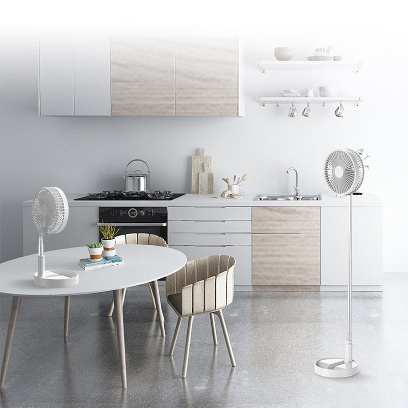 The Stowaway Rechargeable Folding Fan (7200mAh): 3-in-1 Adjustable Telescopic Desk & Camp Fan