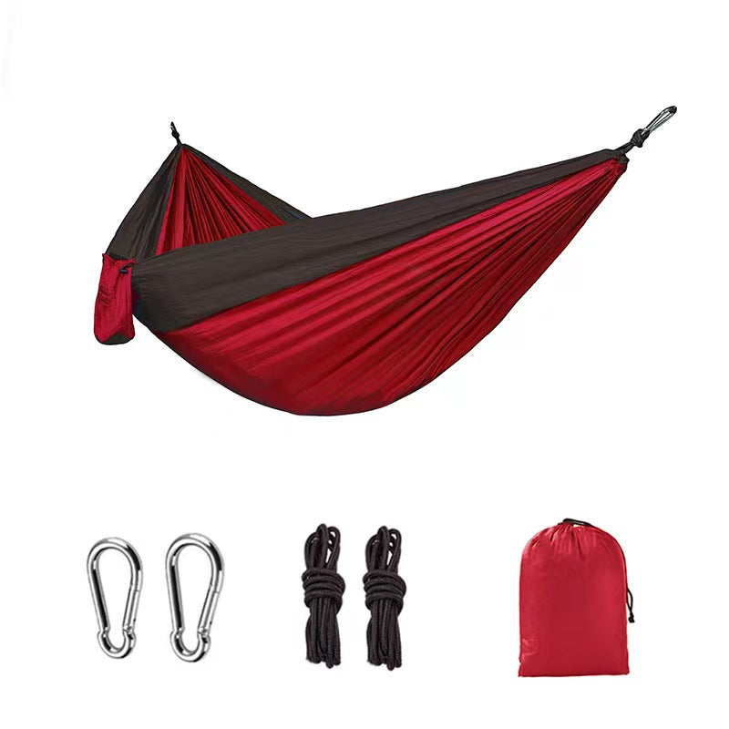The Ridge-Line Hammock: Lightweight, Colorful, Double Wide Parachute Camping Hammock