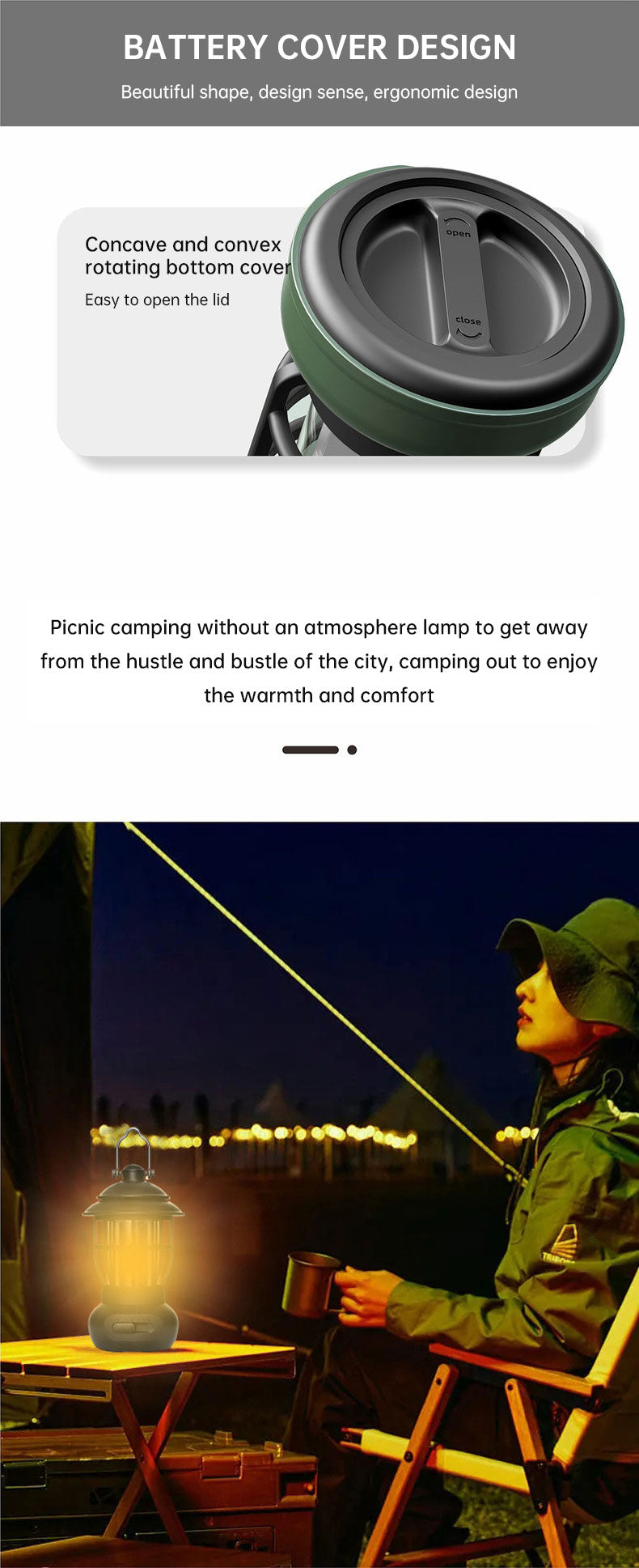 The Wayfarer Rechargeable Lantern: Modern Vintage, USB Charge, LED Camping Light