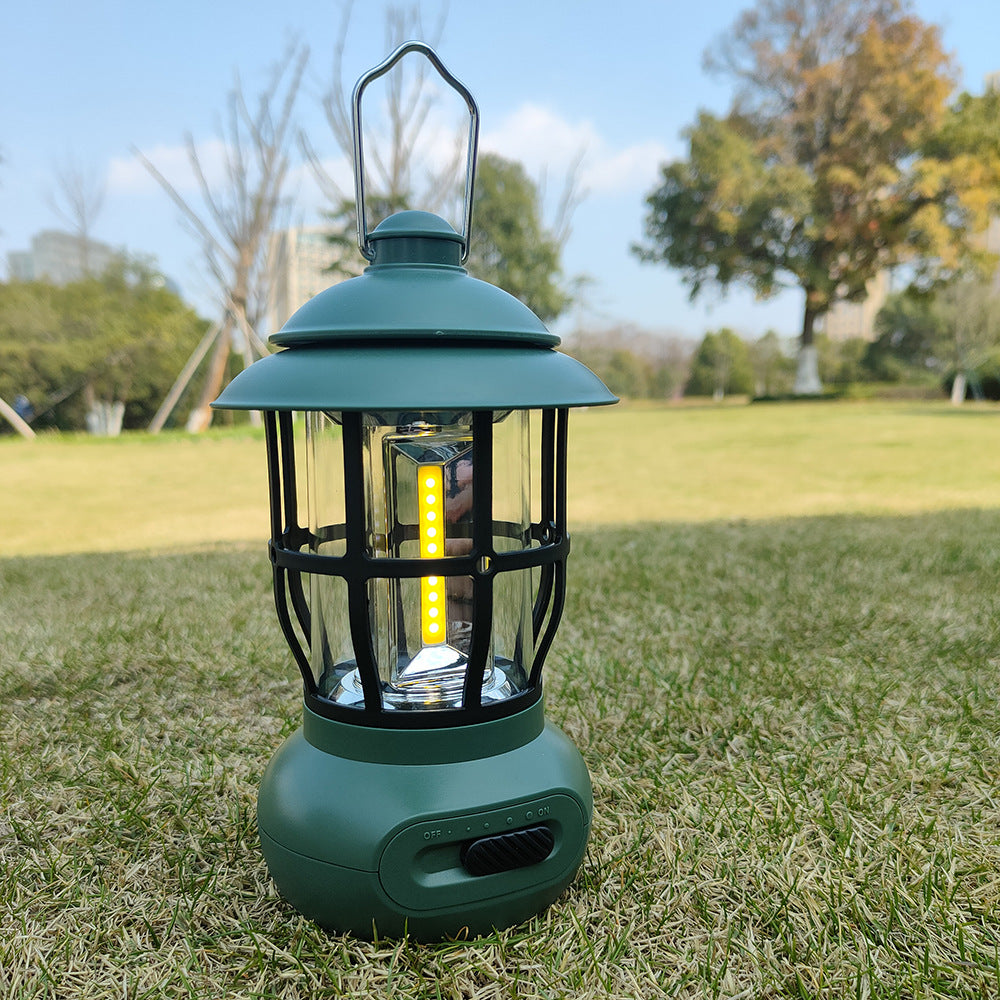The Wayfarer Rechargeable Lantern: Modern Vintage, USB Charge, LED Camping Light