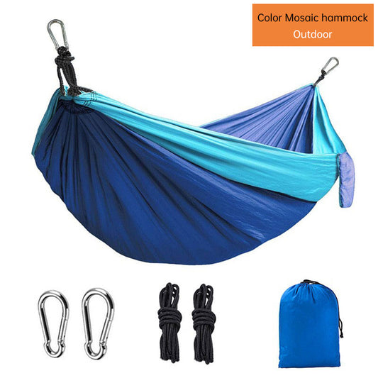 The Ridge-Line Hammock: Lightweight, Colorful, Double Wide Parachute Camping Hammock