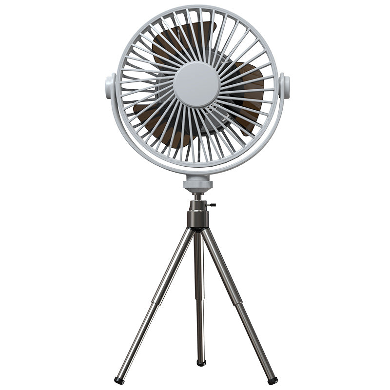 The Apex Tri-Pod Fan: Portable Camping Fan with LED Light, Remote Control, Removable Legs, & Overhead Hanging Option