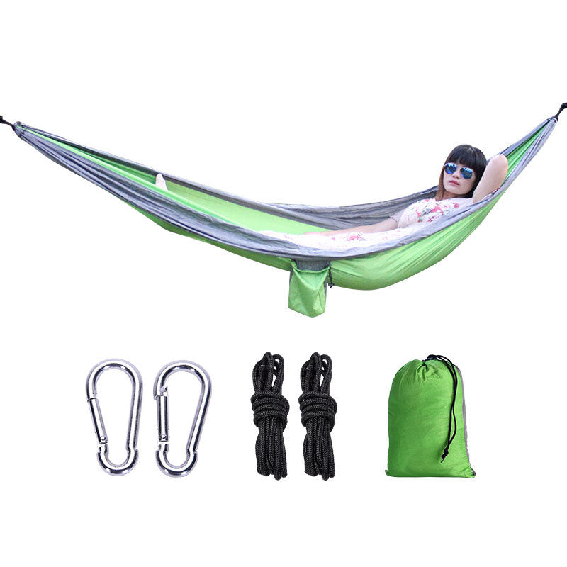 The Ridge-Line Hammock: Lightweight, Colorful, Double Wide Parachute Camping Hammock