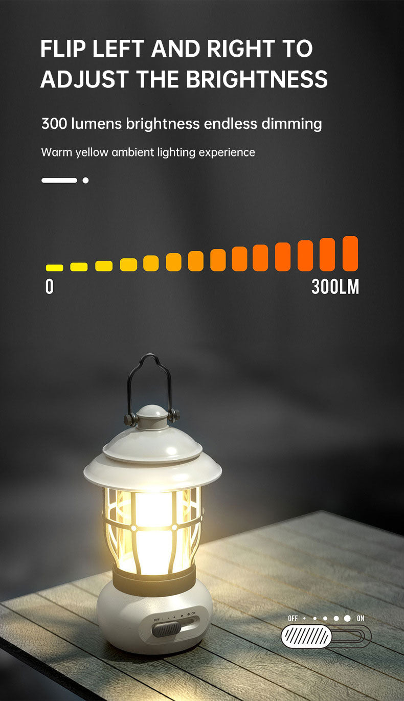 The Wayfarer Rechargeable Lantern: Modern Vintage, USB Charge, LED Camping Light
