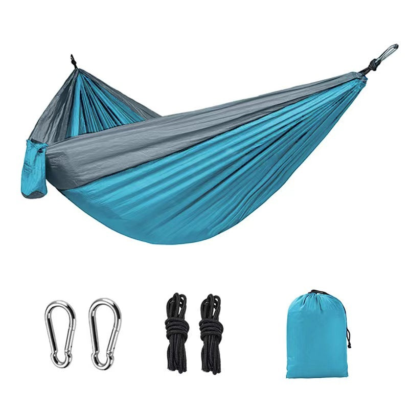 The Ridge-Line Hammock: Lightweight, Colorful, Double Wide Parachute Camping Hammock
