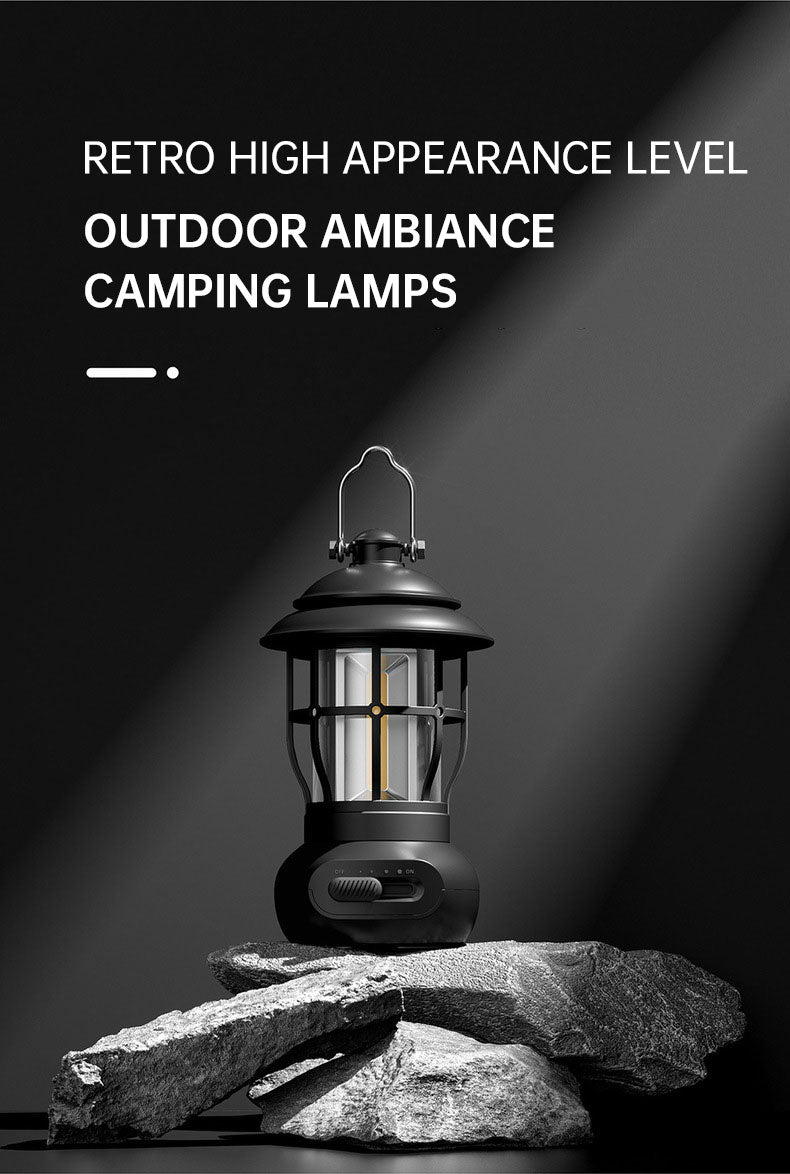 The Wayfarer Rechargeable Lantern: Modern Vintage, USB Charge, LED Camping Light