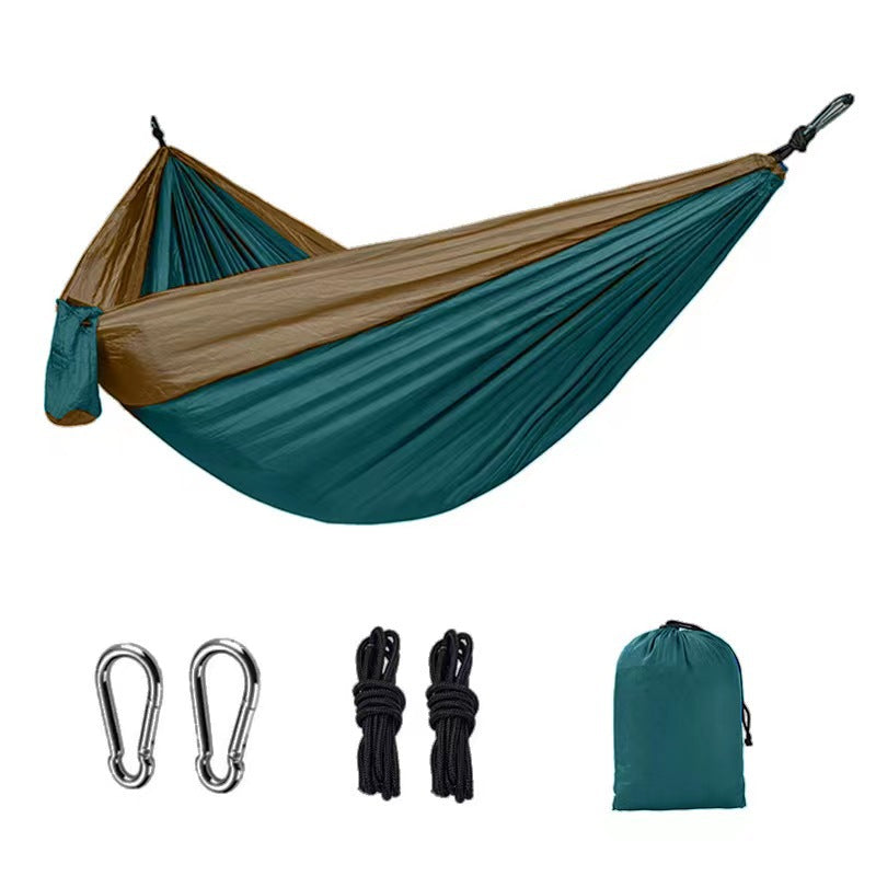 The Ridge-Line Hammock: Lightweight, Colorful, Double Wide Parachute Camping Hammock
