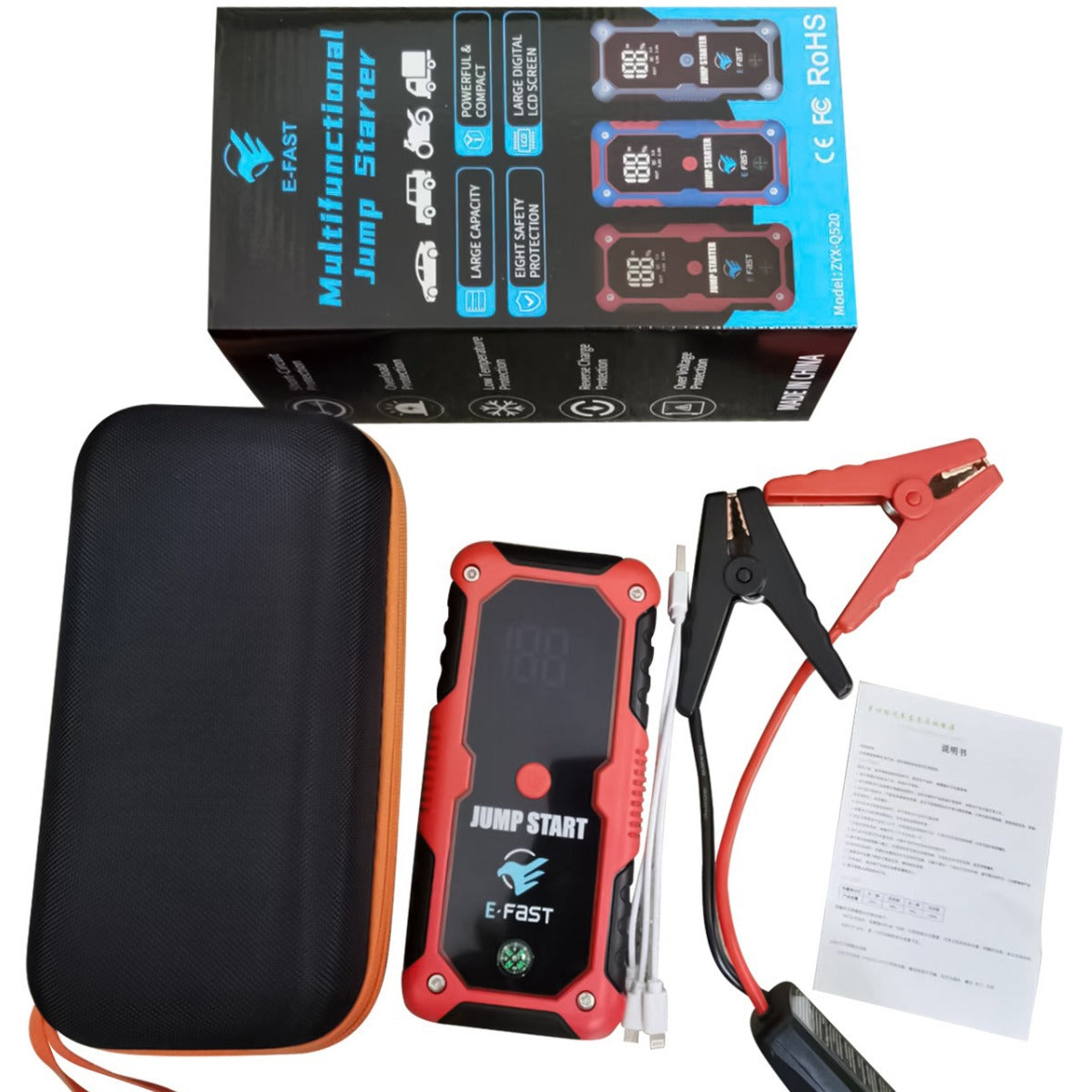The Cargo-1000 12V Emergency Rescue Jump Starter and Power Bank